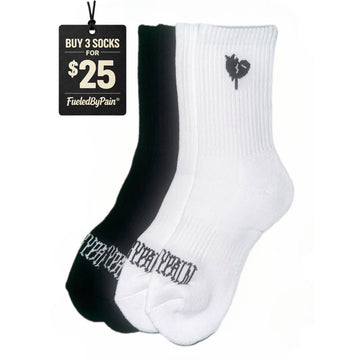 FUELEDBYPAIN “Mended Heart” CREW SOCK