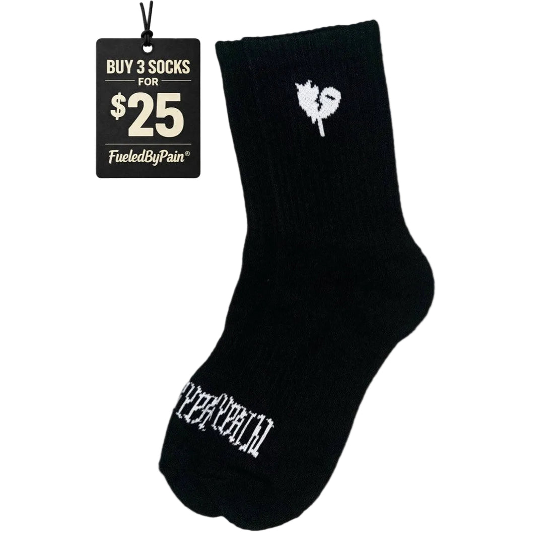 FUELEDBYPAIN “Mended Heart” CREW SOCK